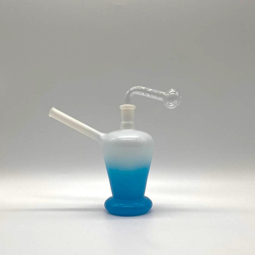 6" Oil Rig - Assorted designs Glass Rig NIBO Distribution BLUE