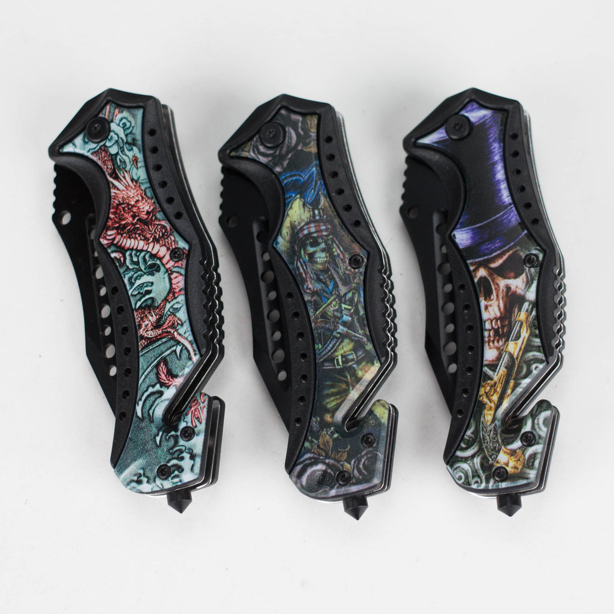 SkullBlade Foldable Pocket Knife Folding Knife JJ Distribution