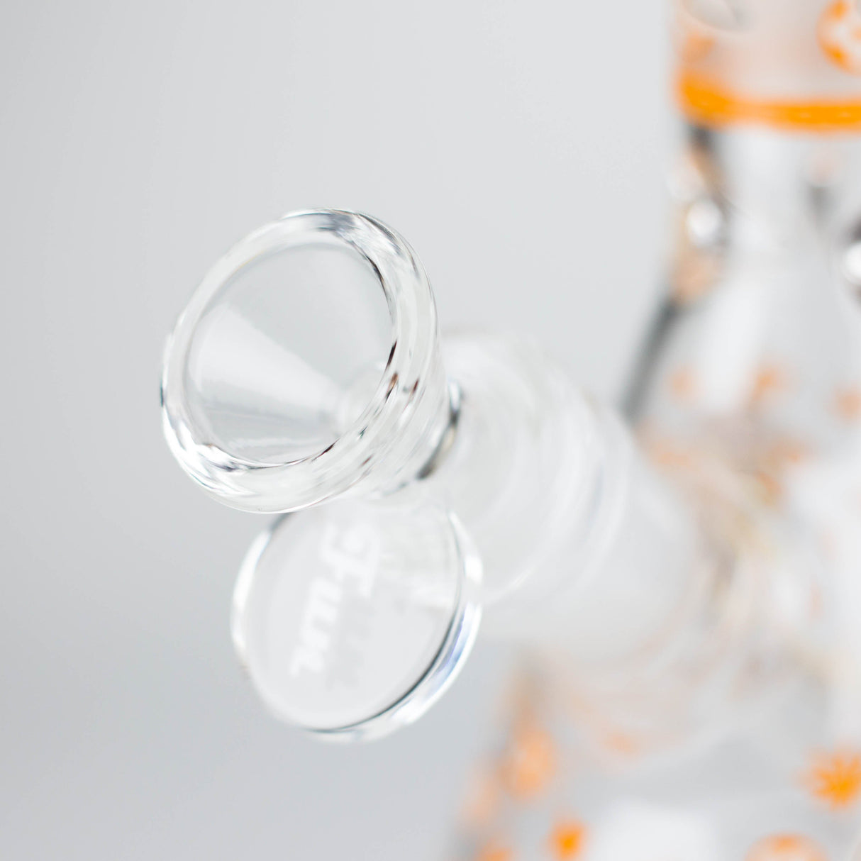 8" Glow In The Dark 4mm glass bong Glass Bong Super Supplys Inc