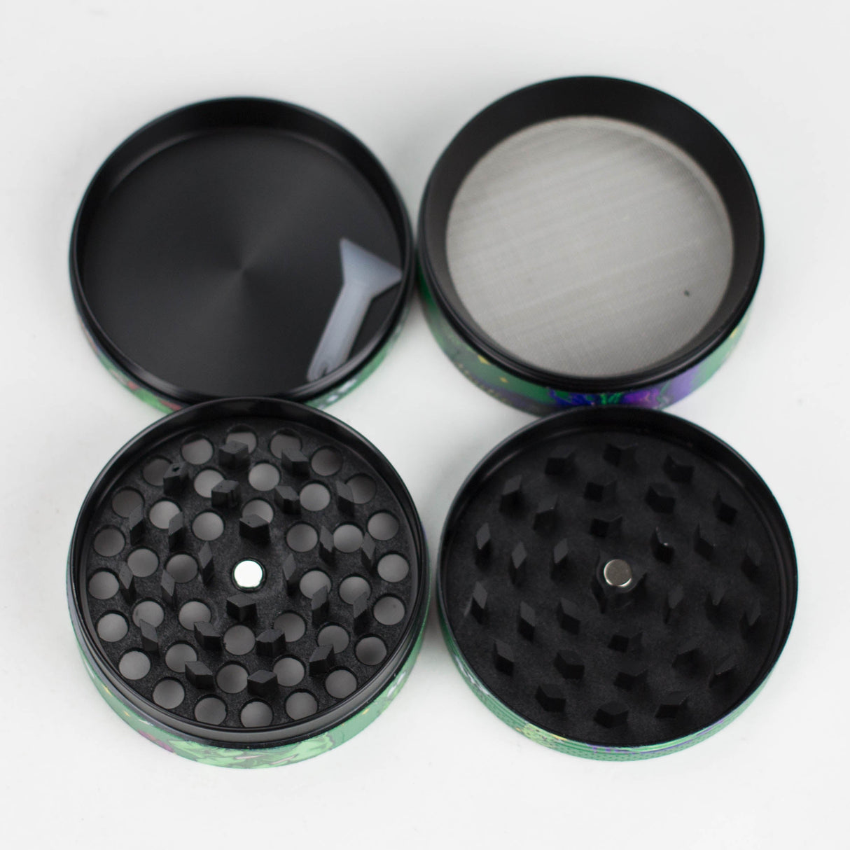 63*42mm 4 Layes MT Design Metal Grinder Box of 6 Display Pack Super Supplys Inc