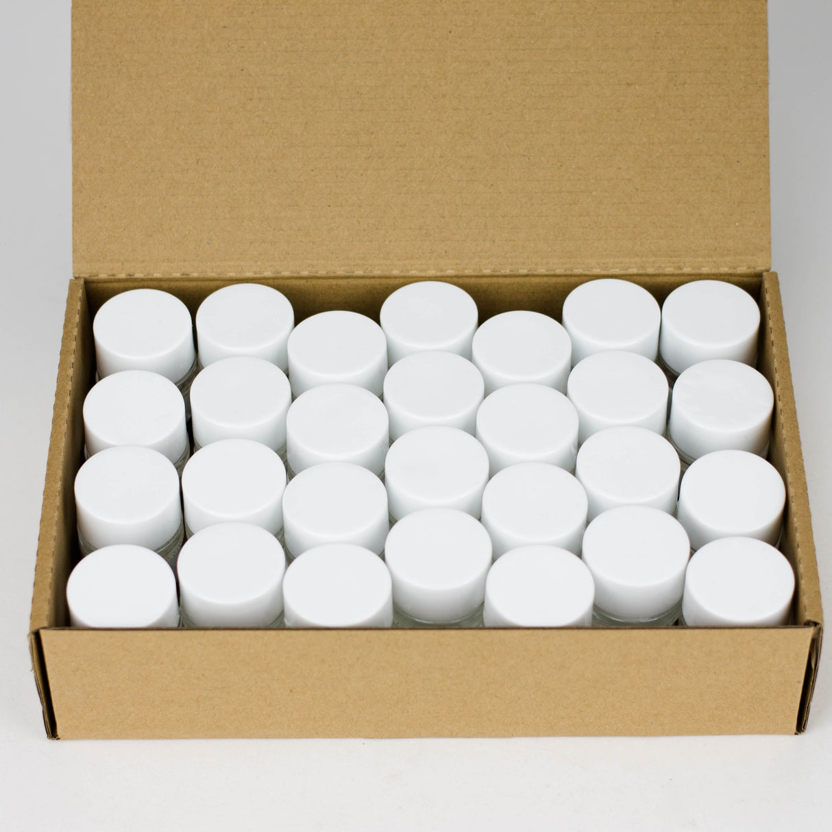 5g Shoulderless concentrate glass jar with lid Case of 56 Vial JC Novelty & Design