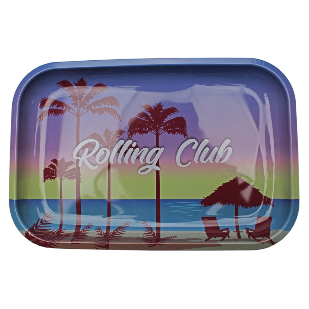 Rolling Club | Metal Rolling Tray - Medium Tray Maq Distributors Paradise City