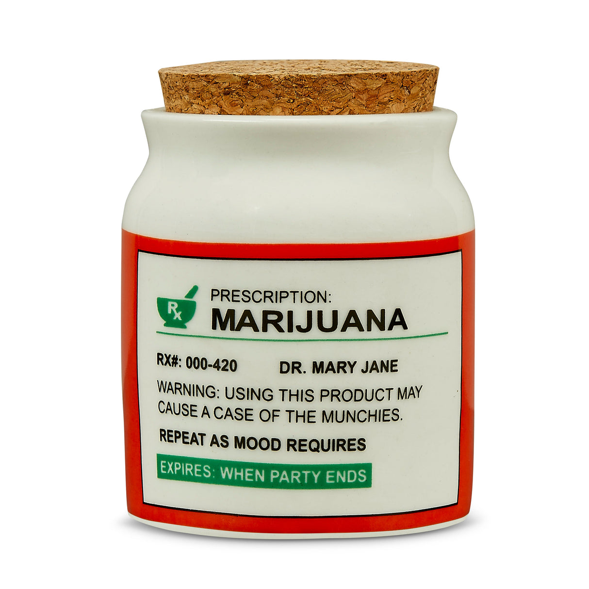 Mini prescription stash jar in 12 pc display Jar Roast and Toast Gifts