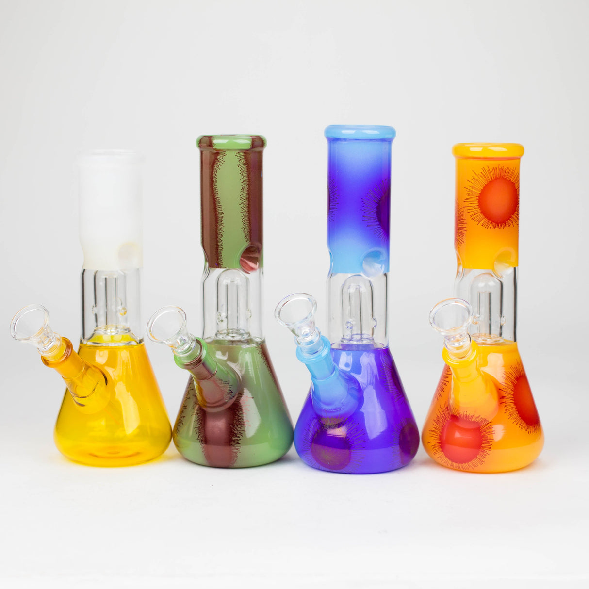 8" Dome Percolator glass water Bong-Assorted Glass Bong Bongzie Smokes