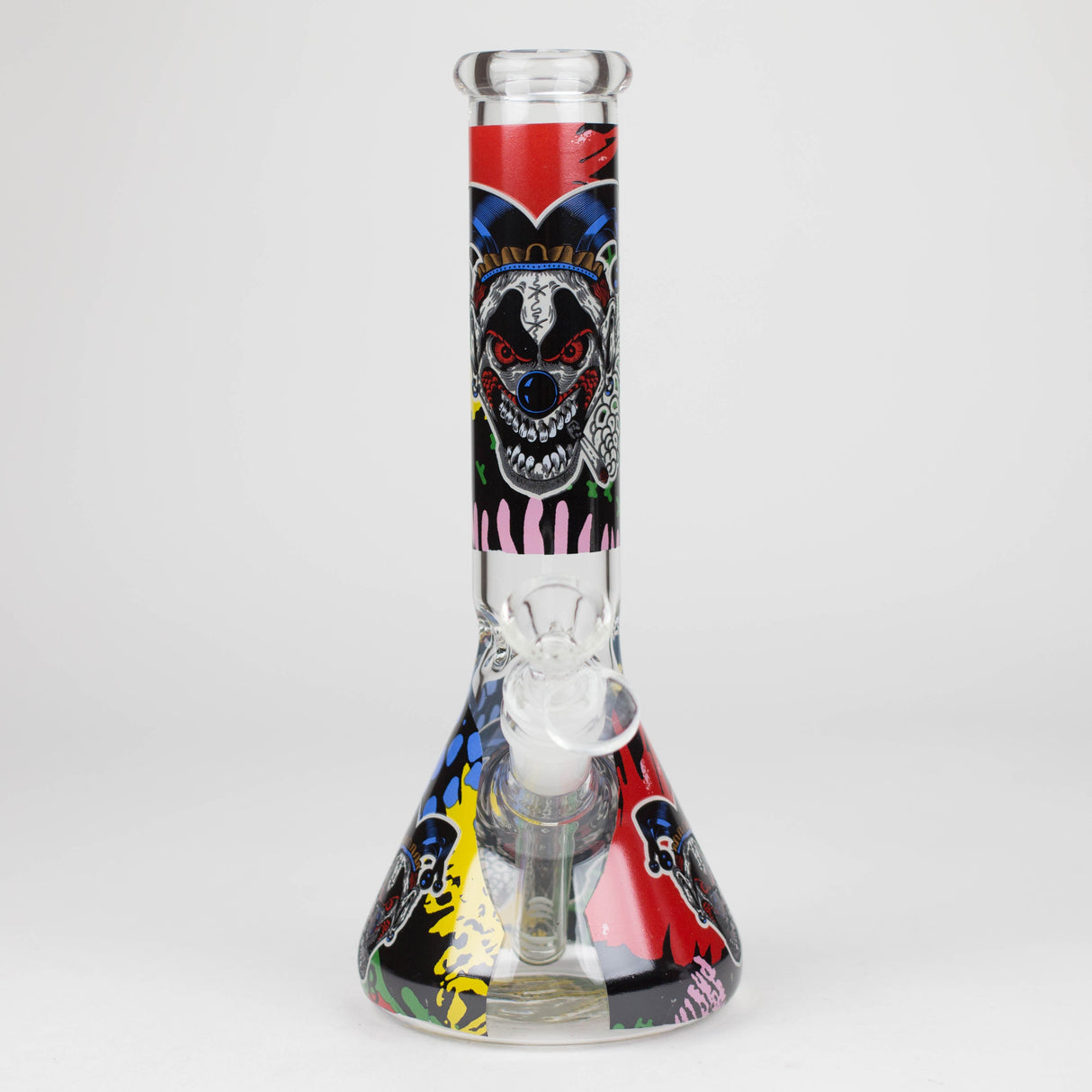 Z10" Glass Bong With Clown Design Glass Bong 777 Smoke