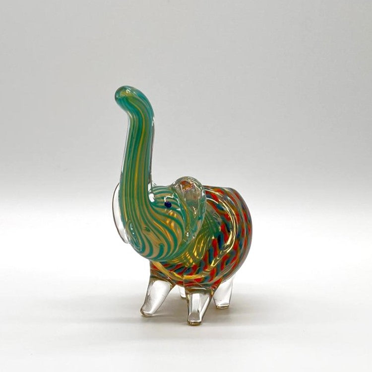 4" Elephant shape insideout pipe Glass Pipe NIBO Distribution