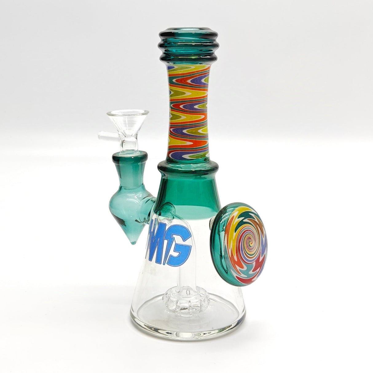 6" Wig Wag Dab Rig Glass Rig Super Supplys Inc Teal