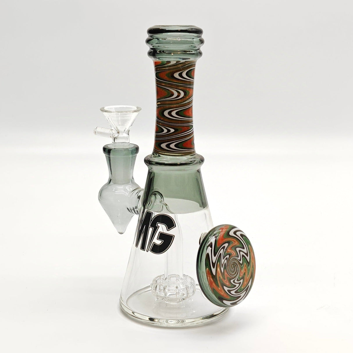 6" Wig Wag Dab Rig Glass Rig Super Supplys Inc T-Black