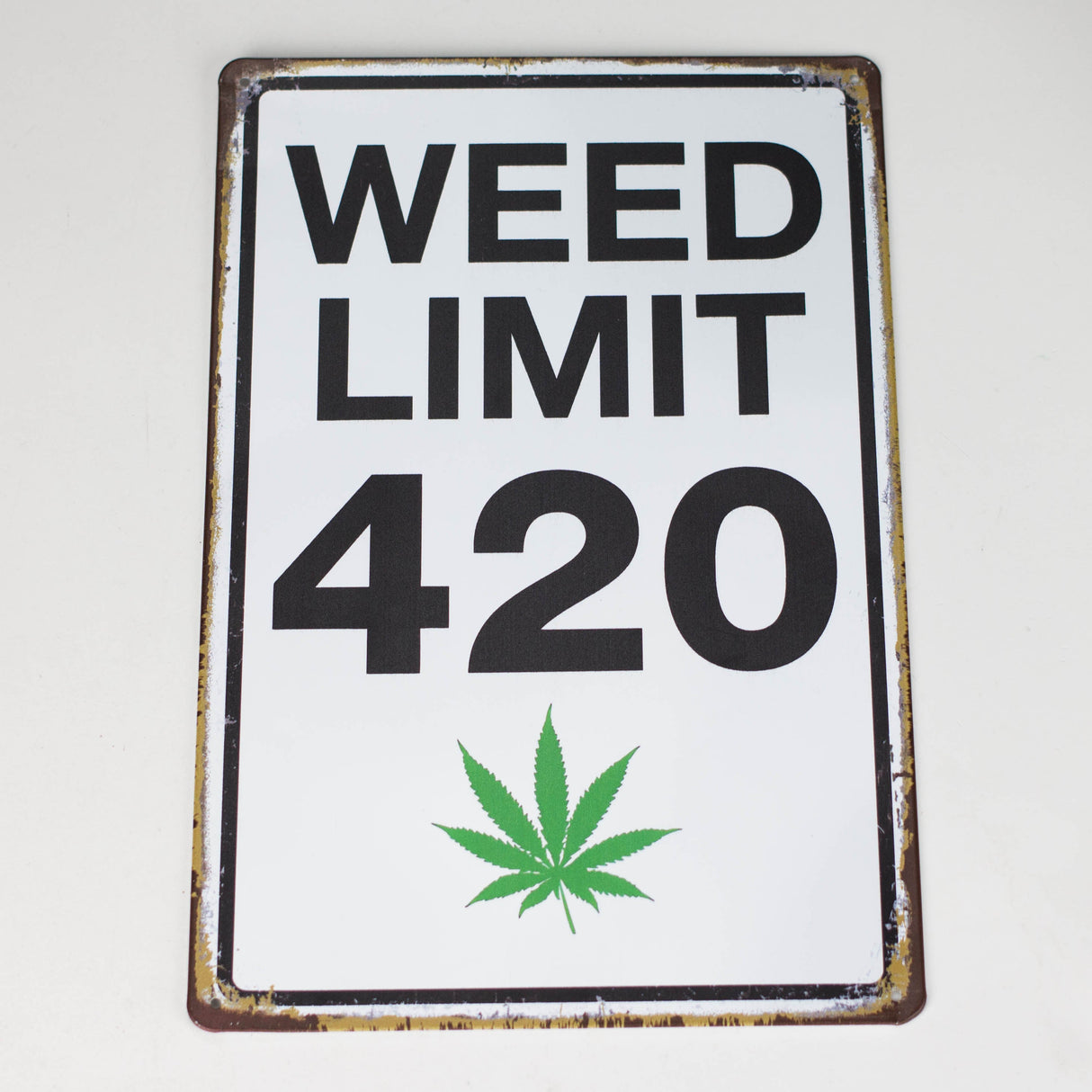 TRIM QUEEN | 420 VINTAGE SIGN New Designs Flag · Sign Trim Queen WEED LIMIT 420