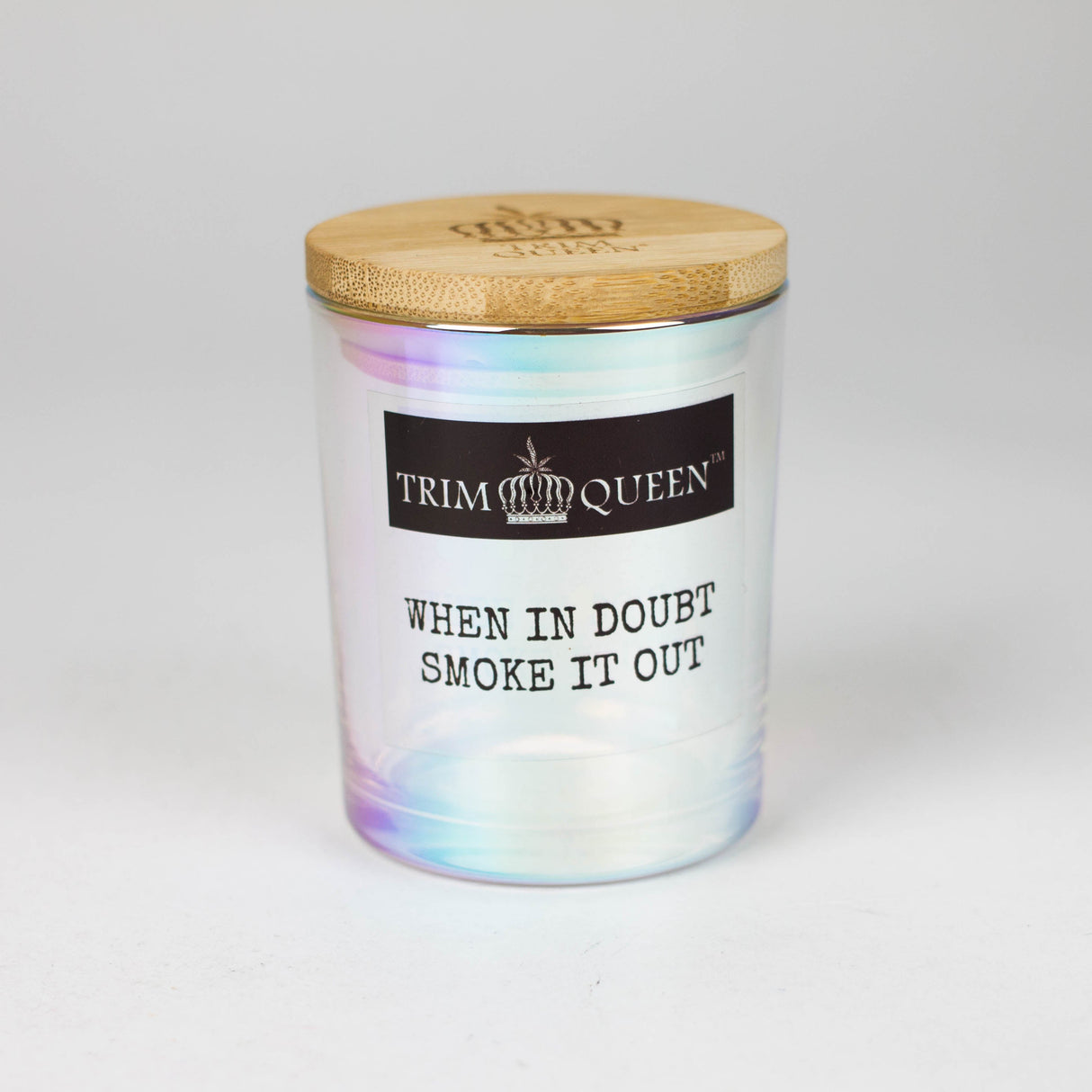 TRIM QUEEN | HALOGRAPHIC STASH JAR Jar Trim Queen SMOKE IT OUT