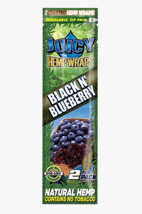 Juicy Hemp Wraps Leaf Wrap NIBO Distribution Black N' Blueberry