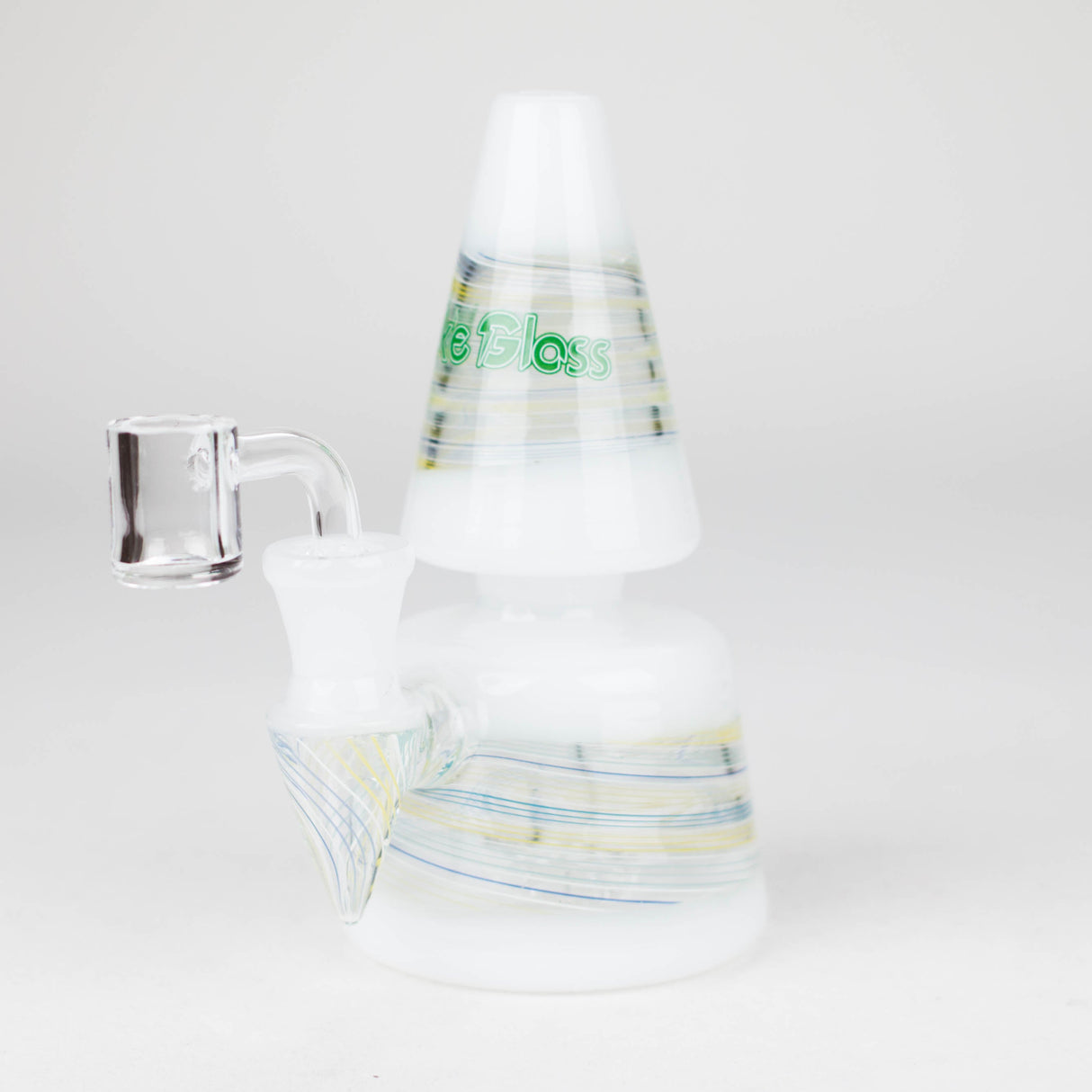 5-3/4" Shatter Rig Glass Rig Super Supplys Inc White