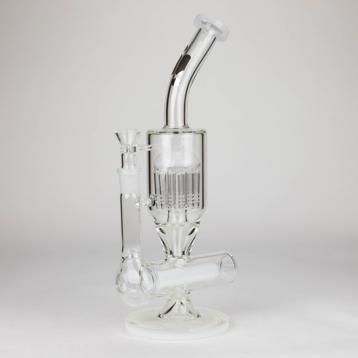 Infyniti | 13.5" percolator and inline diffused water bong ( GP1949 ) Glass Bong ONE White