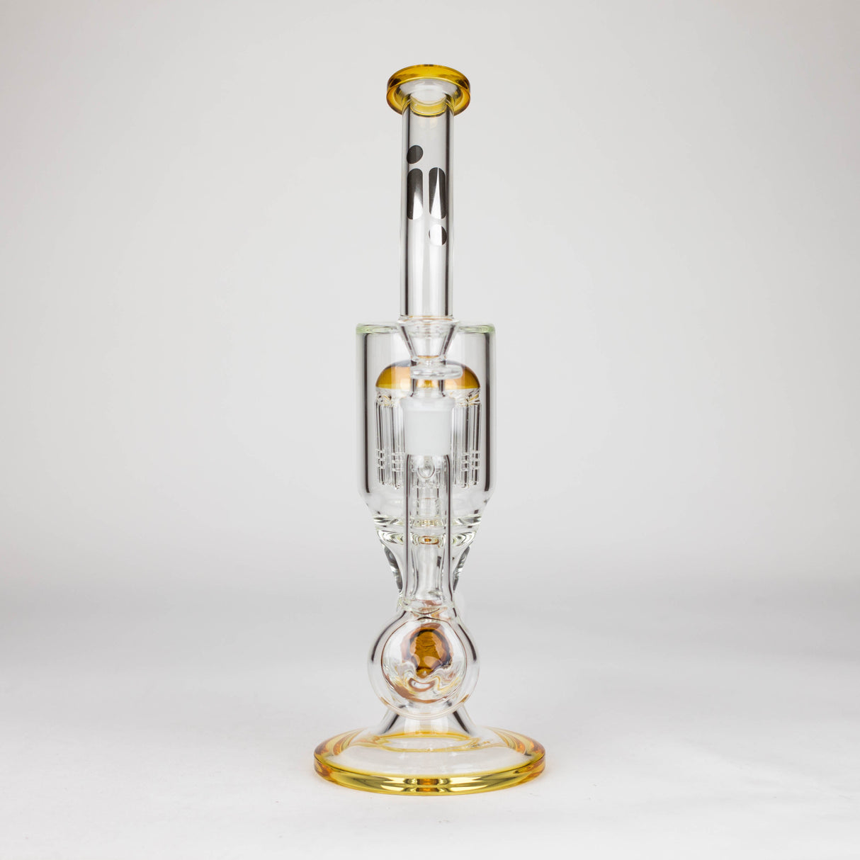 Infyniti | 13.5" percolator and inline diffused water bong ( GP1949 ) Glass Bong ONE