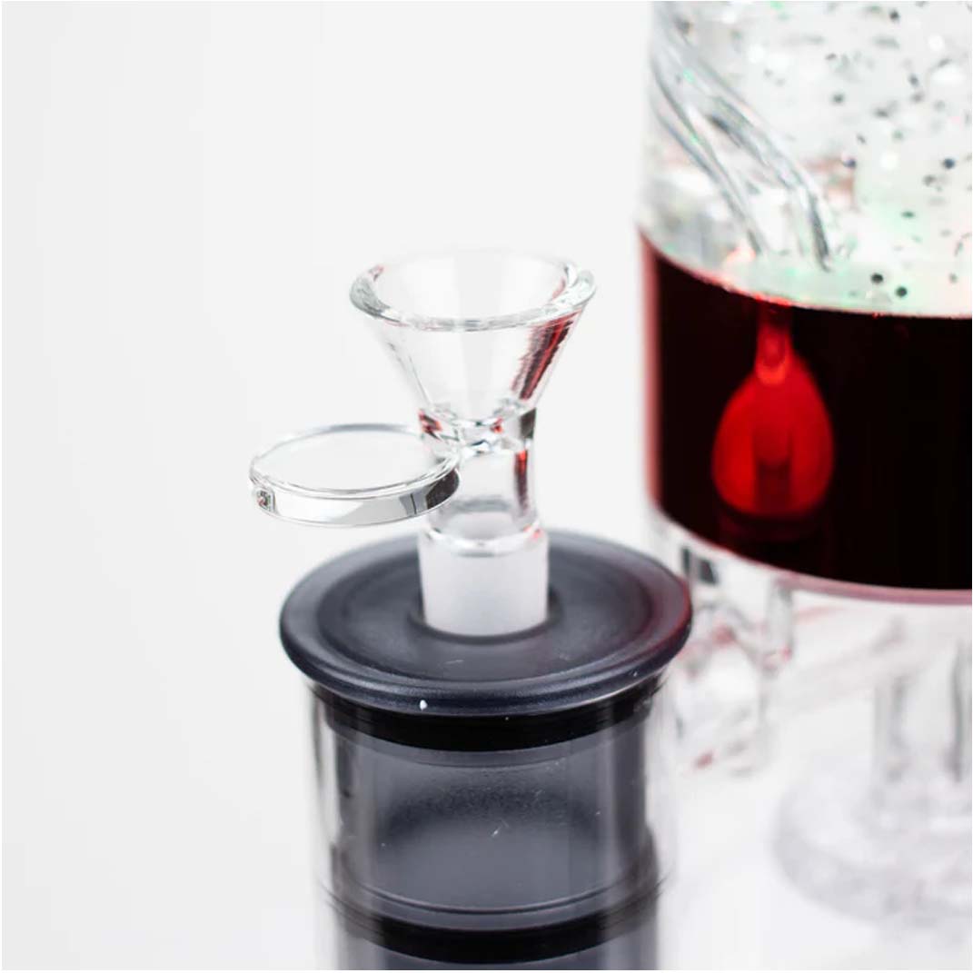 12" Electric lava lamp bong with UFO Perc-Assorted Resin · Silicone · Plastic Bong Super Supplys Inc