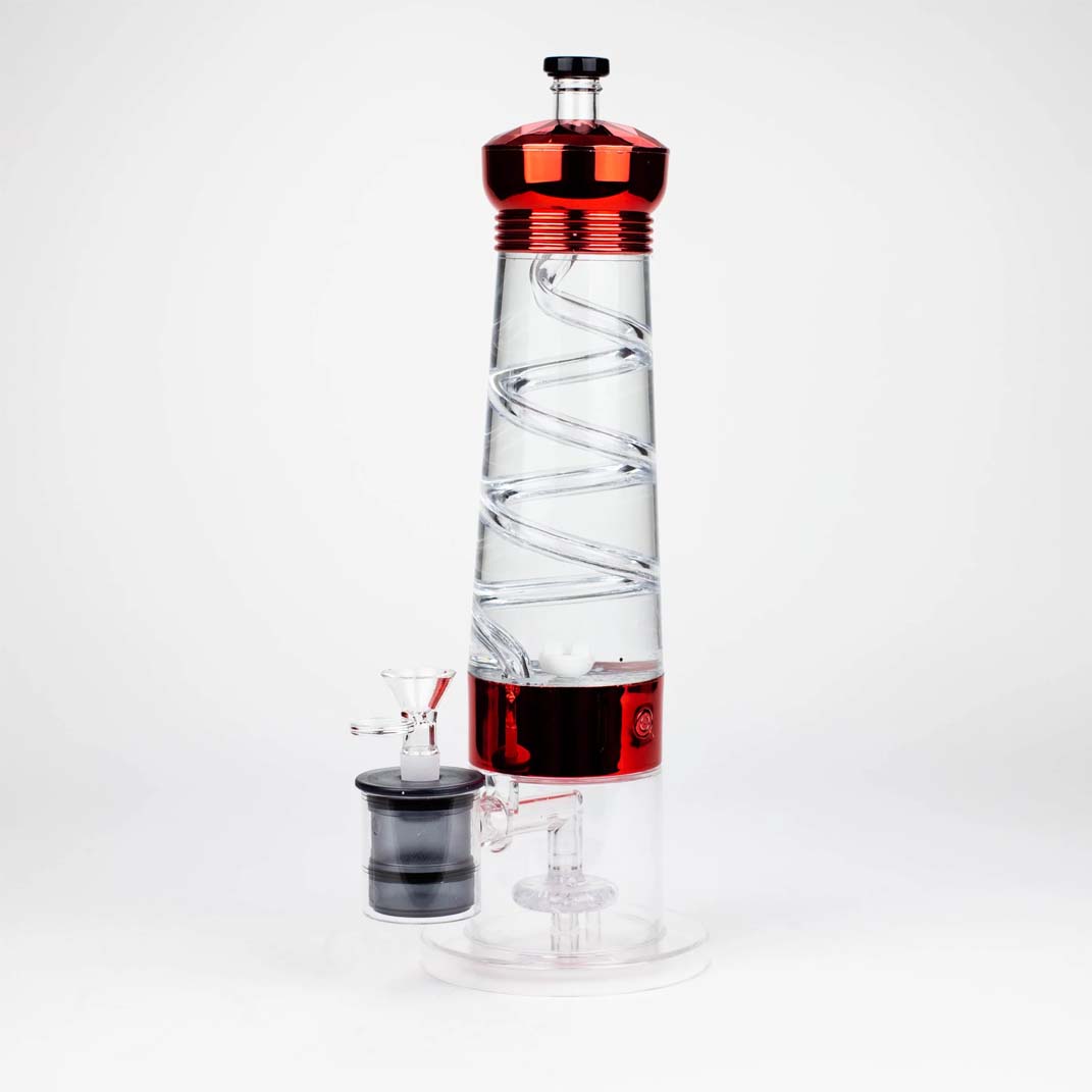 12" Electric lava lamp bong with UFO Perc-Assorted Resin · Silicone · Plastic Bong Super Supplys Inc