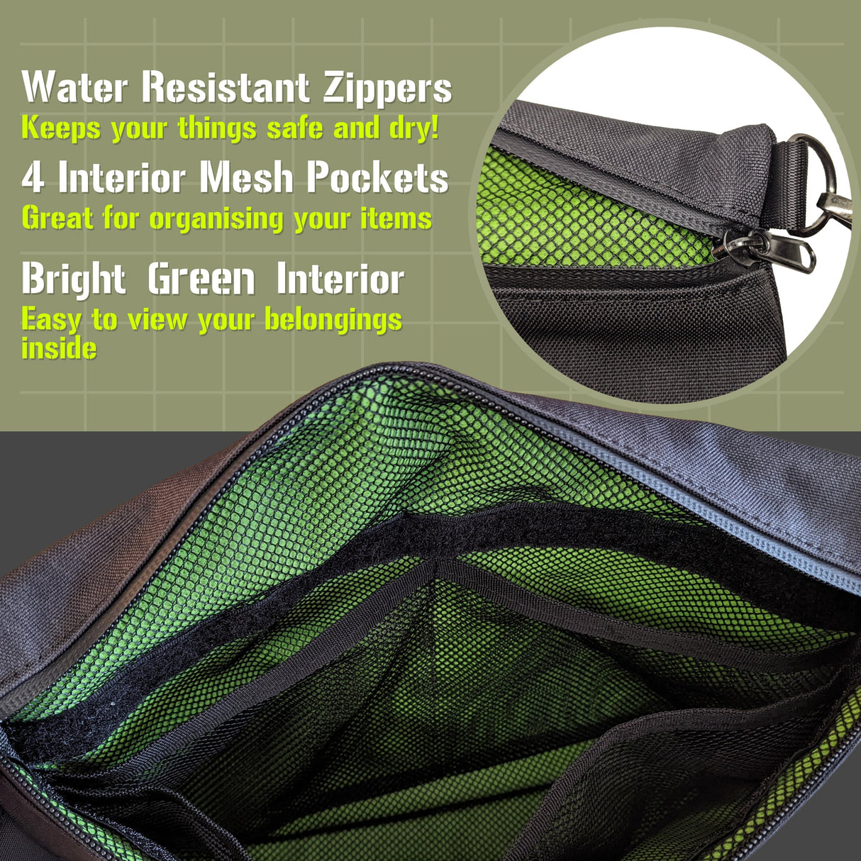 Herbhuggers | Smell Proof Bag with Combination Lock + Metal Rolling Tray Pouch Herbhuggers