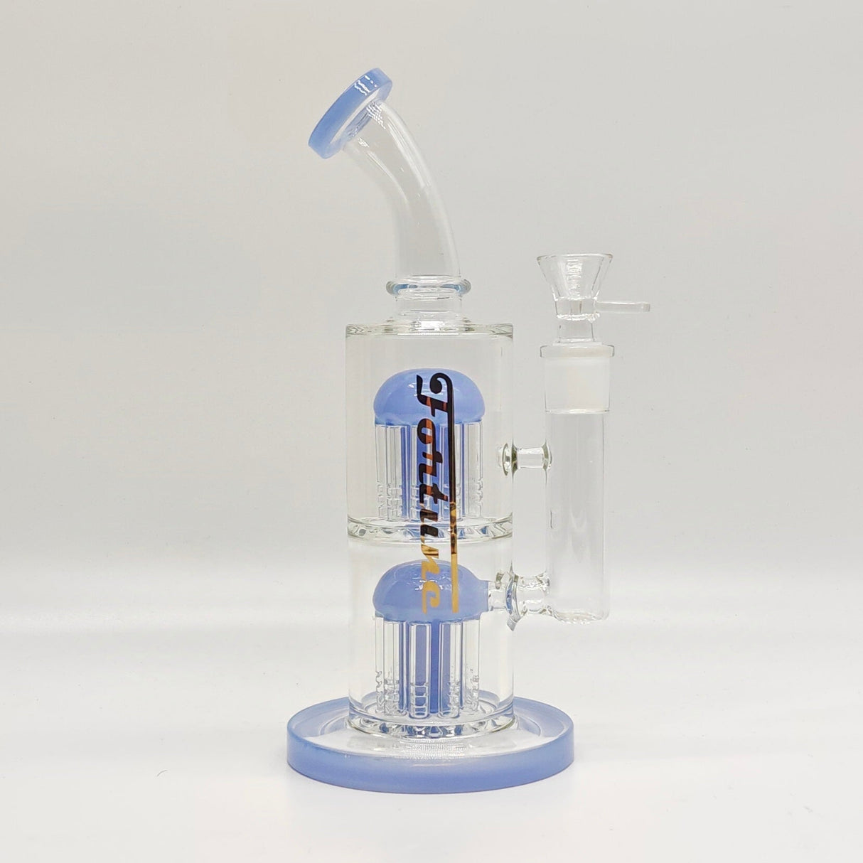 Fortune | 10“ Double Tree Perc Chamber Rig Glass Rig Fortune Blue