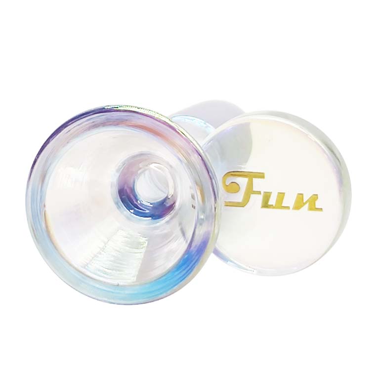 14mm Joint Electroplated Glass Bowl With Gold Logo Bowl · Banger · Oil Burner Fortune