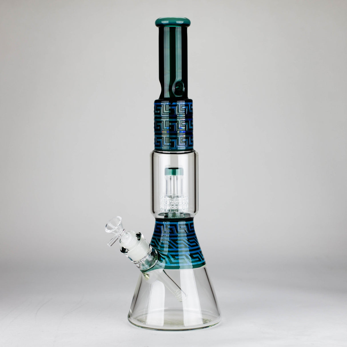 17" Maze Glass Bong Glass Bong JJ Distribution Aqua