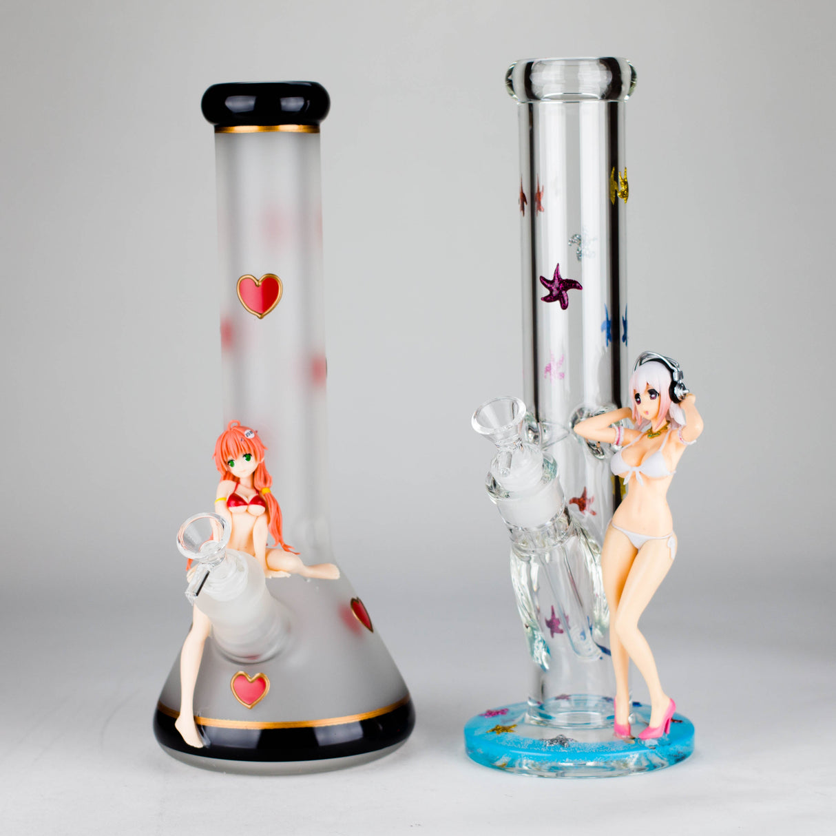 12" Figure Base Glass Bong Glass Bong JJ Distribution