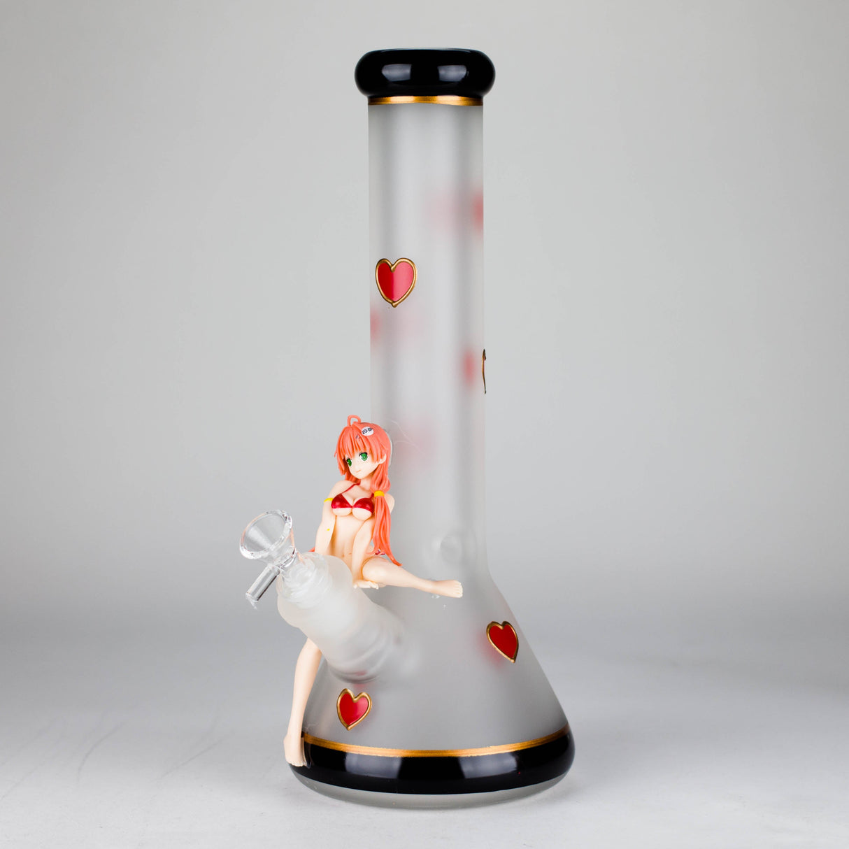 12" Figure Base Glass Bong Glass Bong JJ Distribution Design A (Beaker)