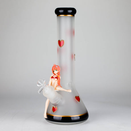 12" Figure Base Glass Bong Glass Bong JJ Distribution Design A (Beaker)