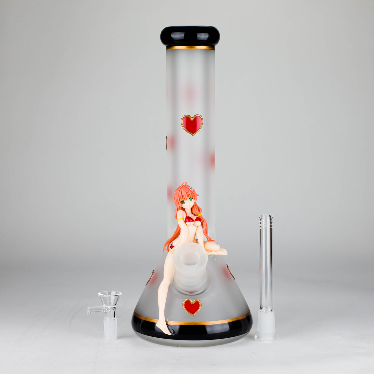 12" Figure Base Glass Bong Glass Bong JJ Distribution
