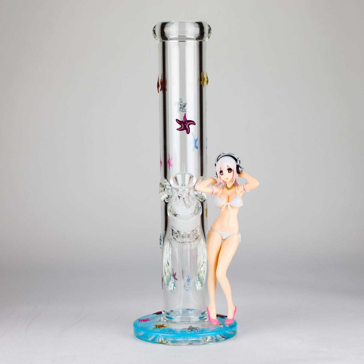 12" Figure Base Glass Bong Glass Bong JJ Distribution