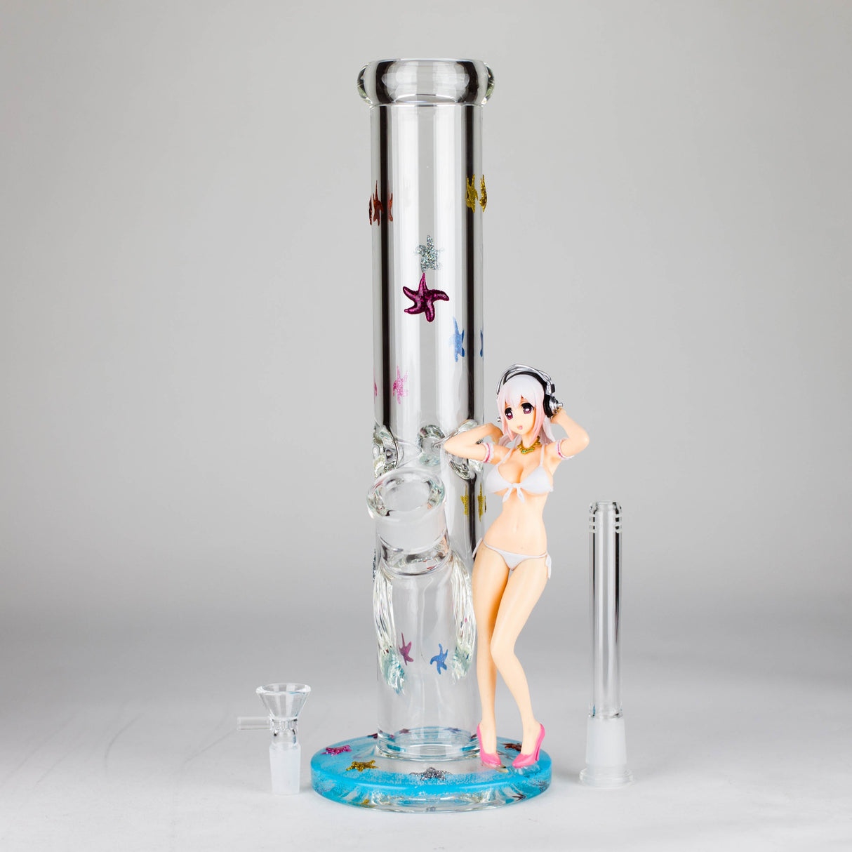 12" Figure Base Glass Bong Glass Bong JJ Distribution