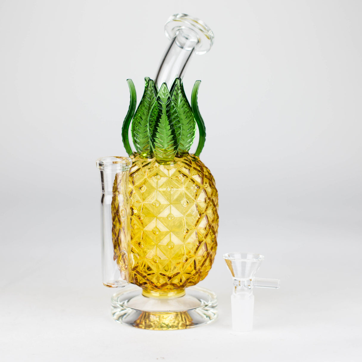 10" Pineapple Grass Bong Glass Bong JJ Distribution