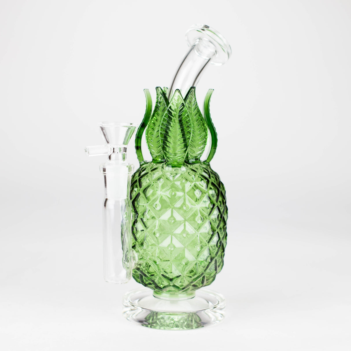10" Pineapple Grass Bong Glass Bong JJ Distribution Green
