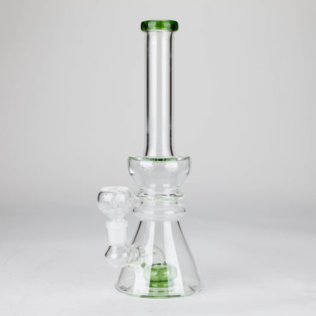 11" Shower head water diffuser glass bong Glass Bong Bongzie Smokes Green