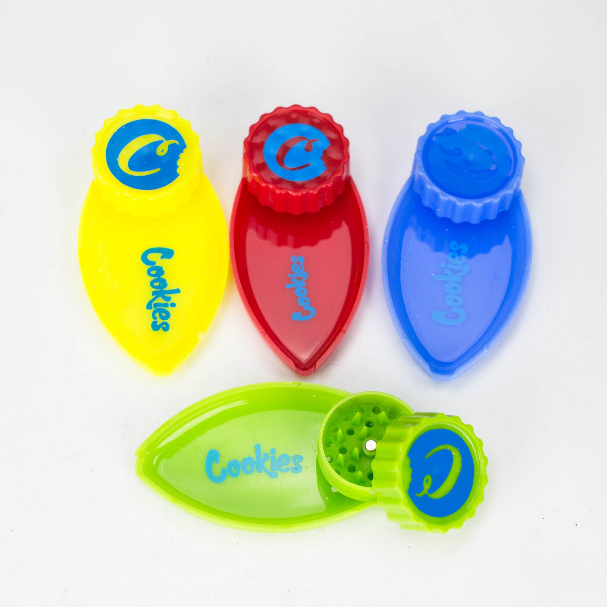 2" Plastic Tobacco Grinder with Tray Regular Grinder BANKA