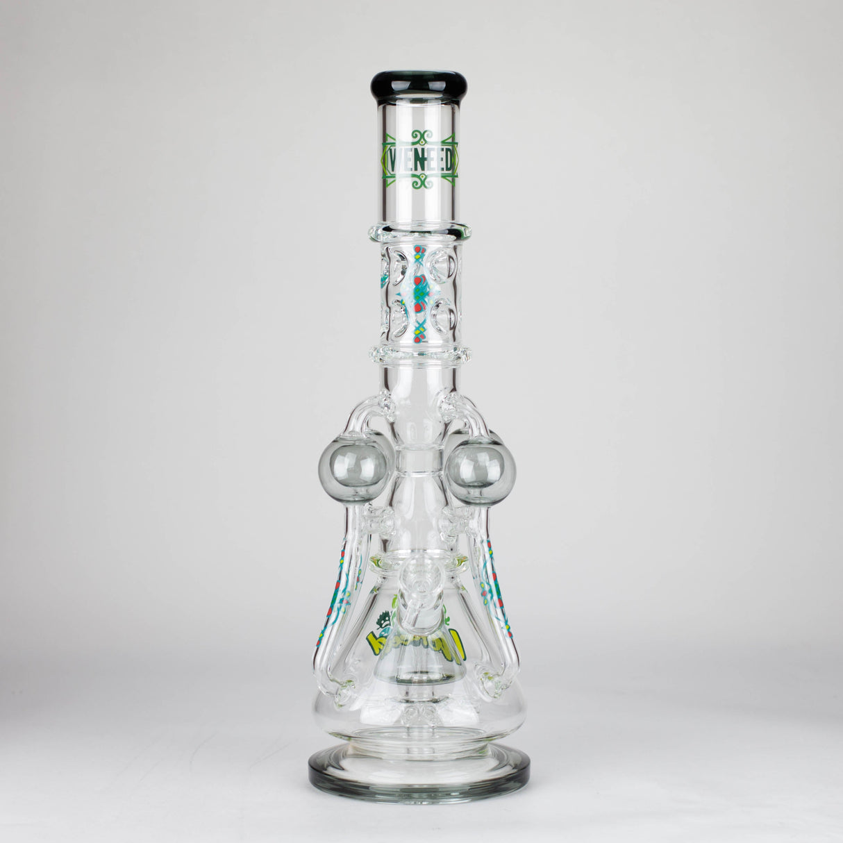 WENEED | 19.5" Orb Cascade Glass Bong Glass Bong WENEED® T-black