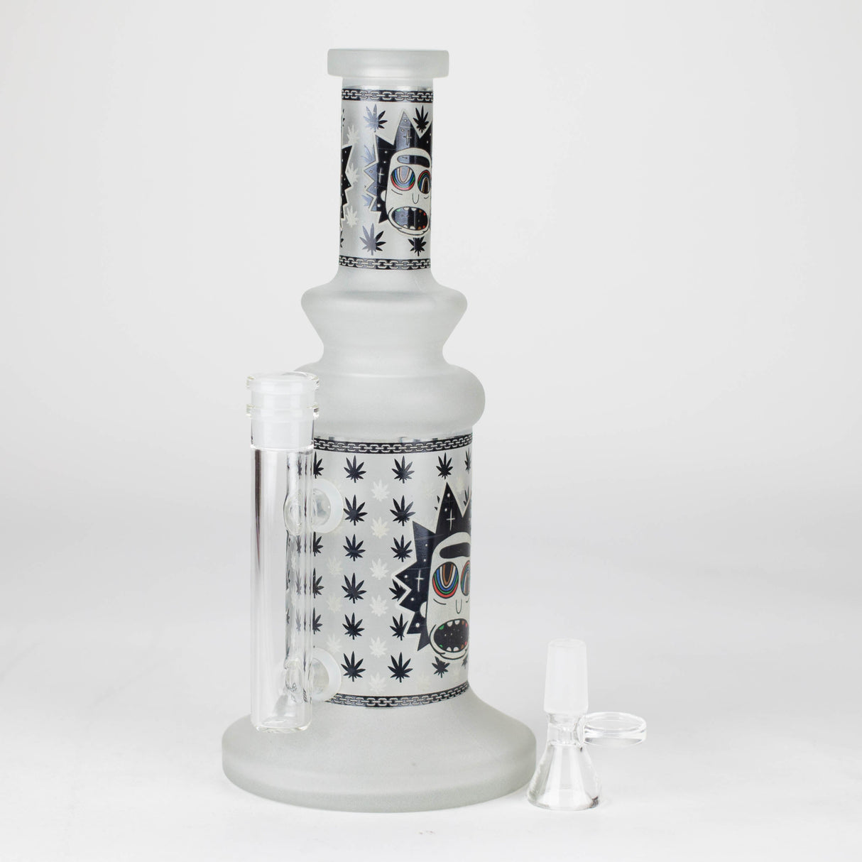 10" Cosmic Phantom Bong (Glow) Glass Bong JJ Distribution