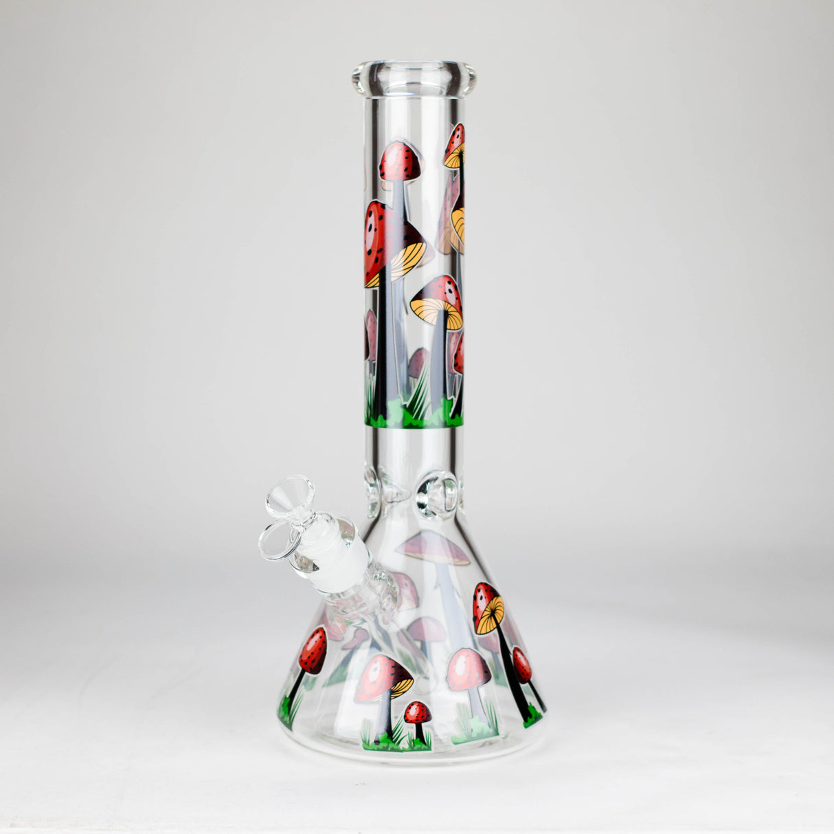 Z14" 7 mm Glass Bong With Magic Mushroom Design Glass Bong 777 Smoke Design4