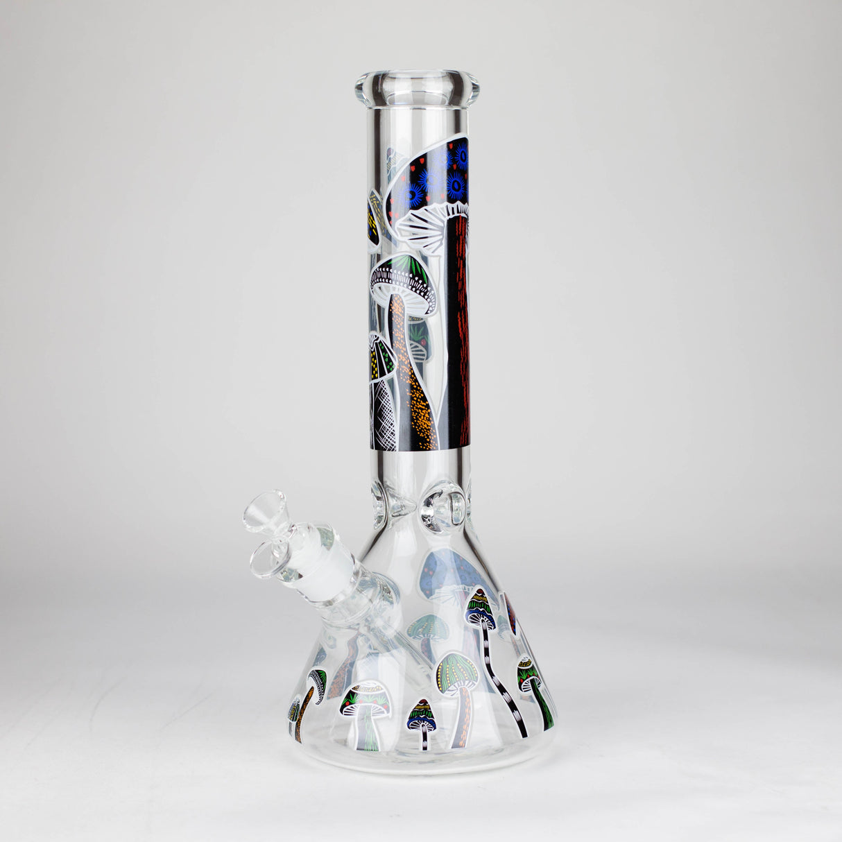 Z14" 7 mm Glass Bong With Magic Mushroom Design Glass Bong 777 Smoke Design3