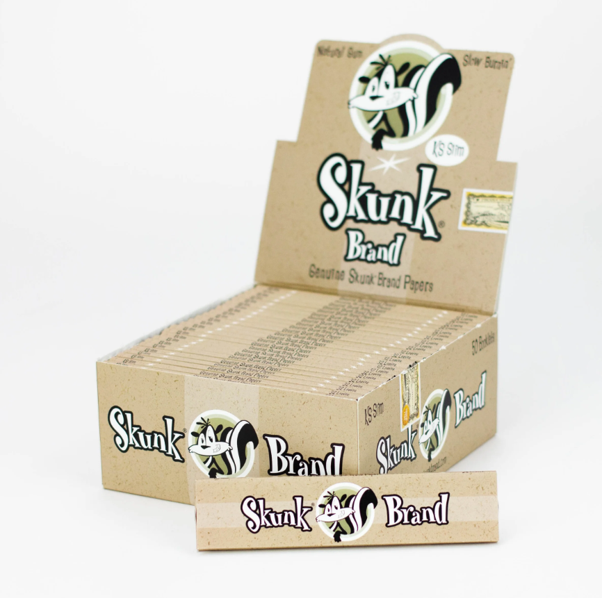 Skunk Brand | Hemp Rolling Papers King slim Box of 50 King Size NIBO Distribution