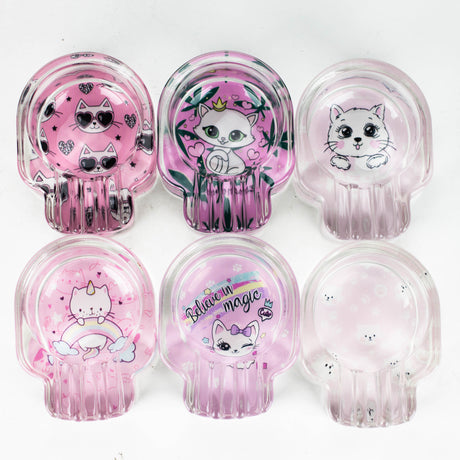 ZPremium glass kitten ashtray Box of 6 Glass Ashtray 777 Smoke