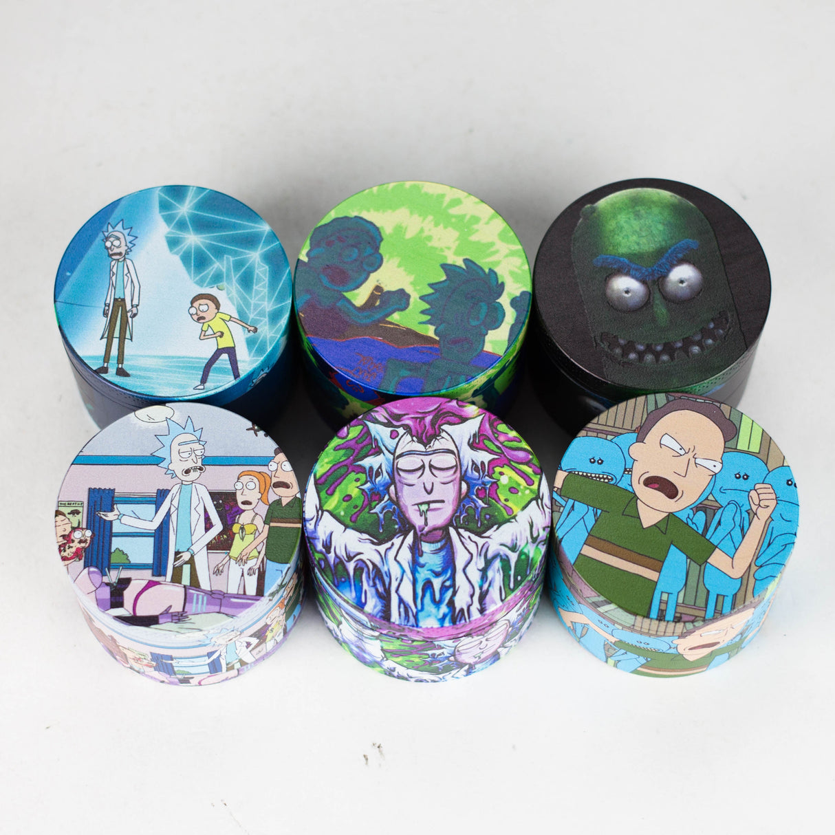 2.2" Metal Grinder 4 Layers with RM Design Box of 12 Display Pack 777 Smoke