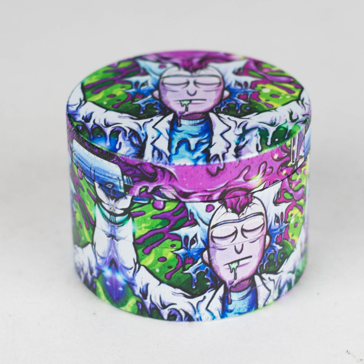 2.2" Metal Grinder 4 Layers with RM Design Box of 12 Display Pack 777 Smoke