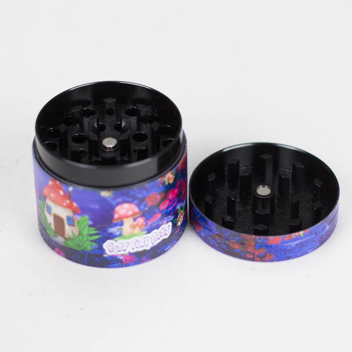 Z1.5" Metal Grinder 4 Layers with Fairytale Design Box of 12 Display Pack 777 Smoke
