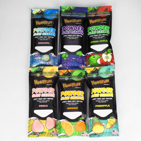 Honeypuff | Glass Cleaner Powder Box of 12 (Non-Toxic Pack) Cleaner 777 Smoke