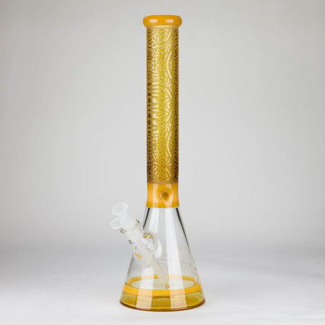 WENEED | 18" Harmony Engrave Beaker Glass Bong WENEED® Yellow