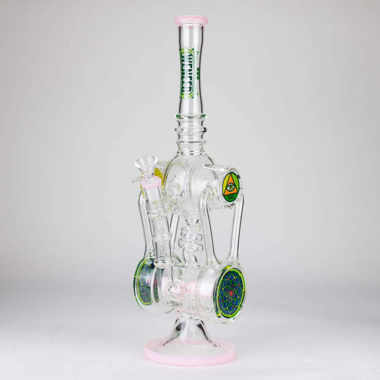 WENEED | 13" Galactic Vortex Glass Bong Glass Bong WENEED® T-pink