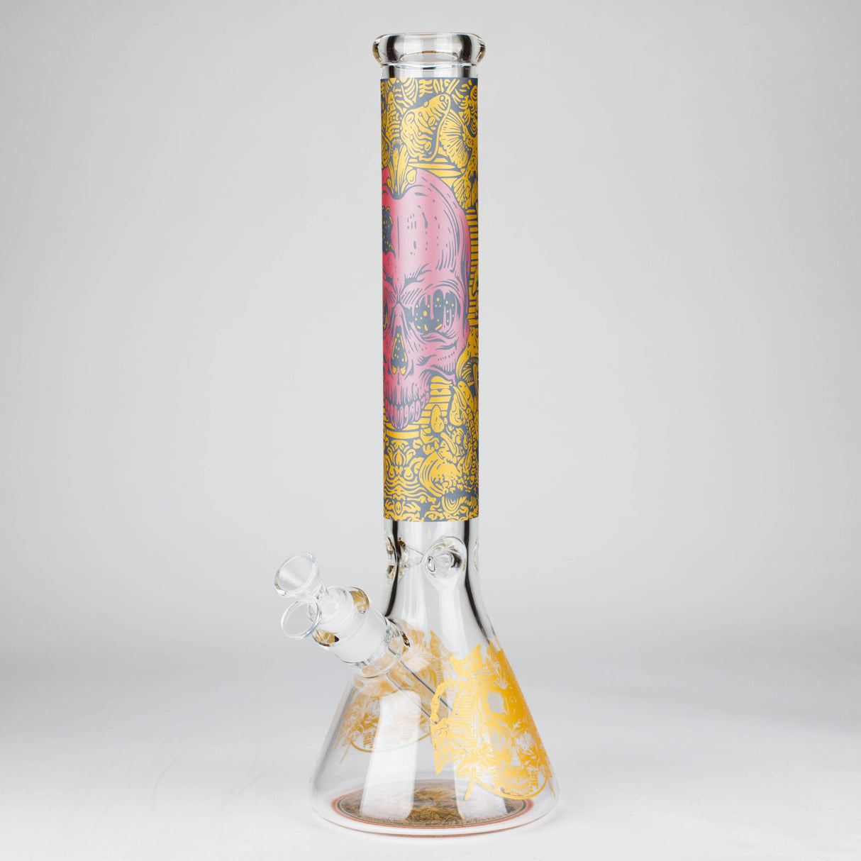 16" 7mm Artistic Design Beaker Glass Bong Super Supplys Inc Design A