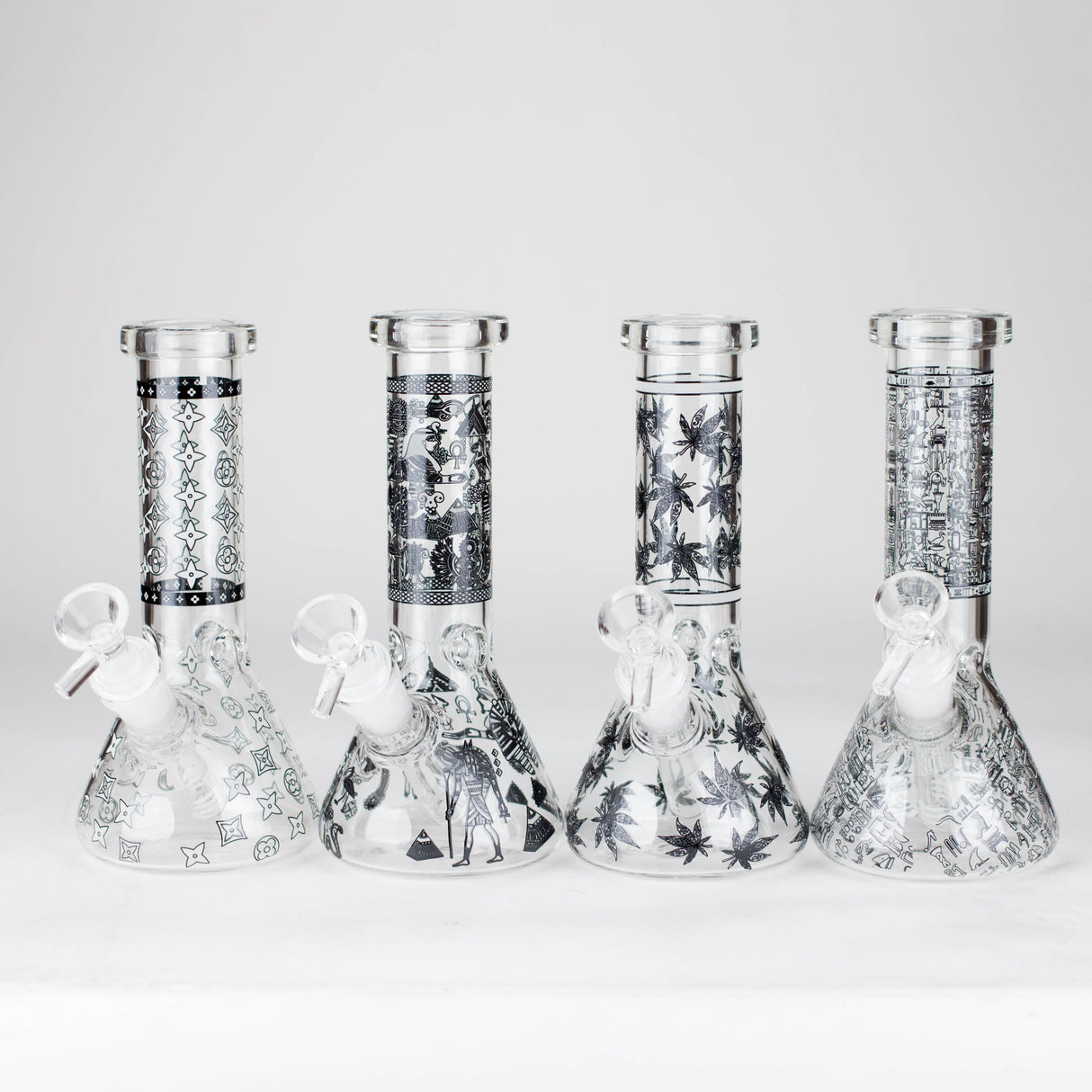 8" 5mm 38mm Grown In The Dark Beaker Bong Glass Bong Super Supplys Inc