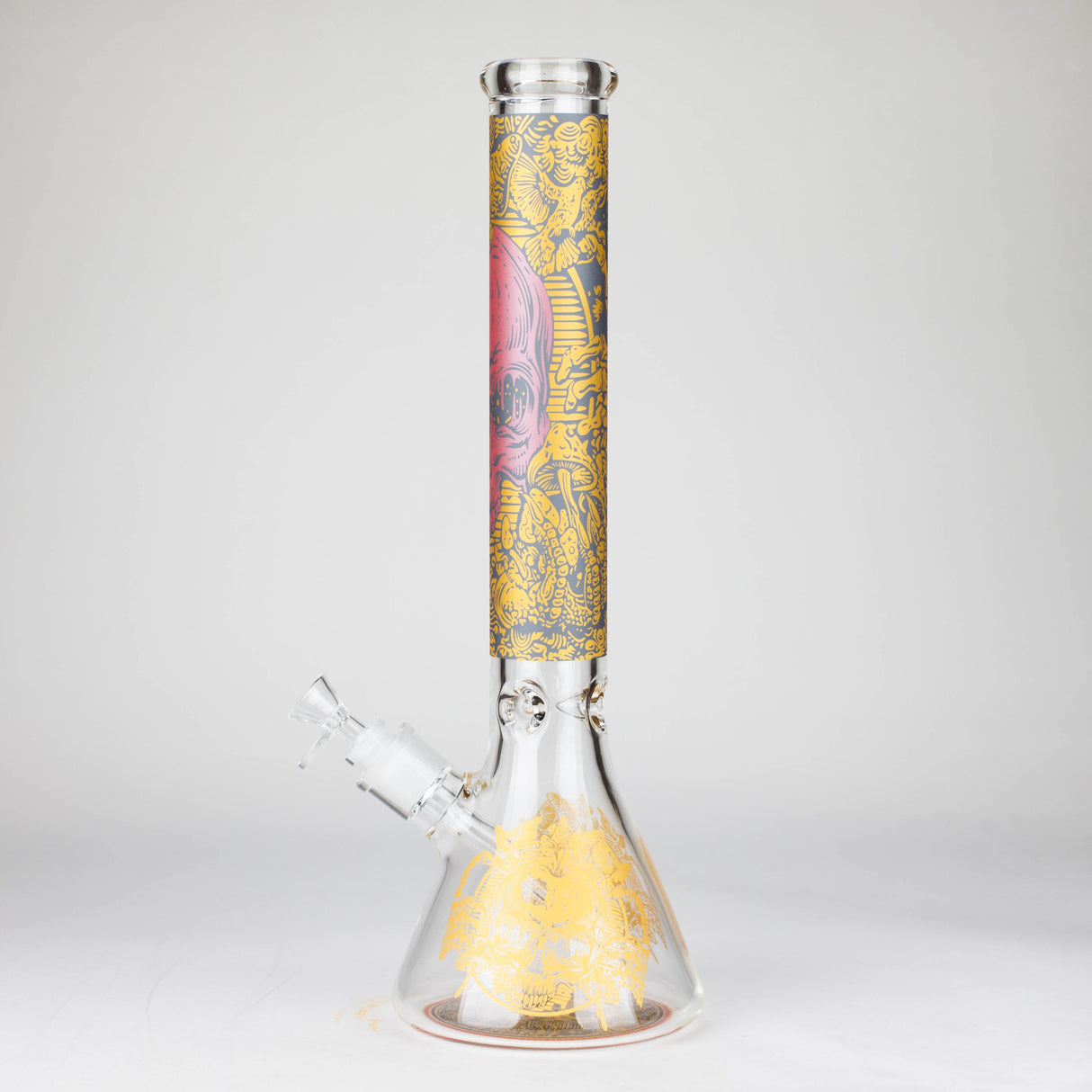 16" 7mm Artistic Design Beaker Glass Bong Super Supplys Inc