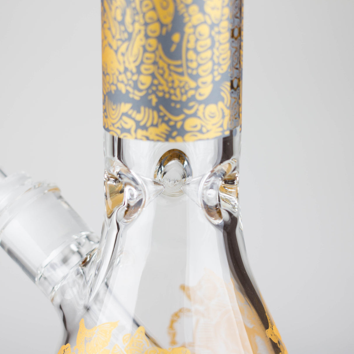 16" 7mm Artistic Design Beaker Glass Bong Super Supplys Inc